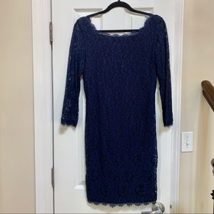Classic Navy Diane Von Furstenberg Dress